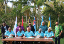 MSG leaders sign the two declarations - on climate crisis and subregional security