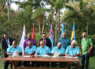 MSG leaders sign the two declarations - on climate crisis and subregional security