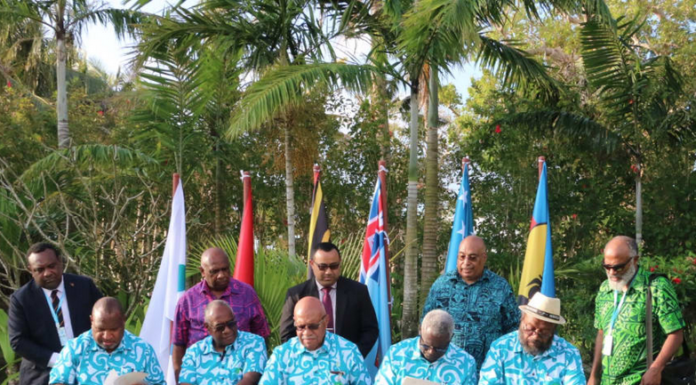 MSG leaders sign the two declarations - on climate crisis and subregional security