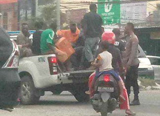 Some of the arrested West Papuan activists