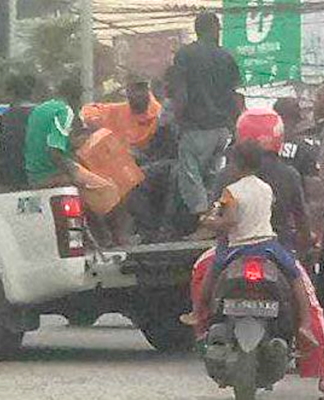 Some of the arrested West Papuan activists