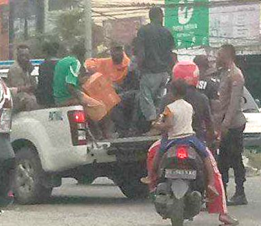 Some of the arrested West Papuan activists