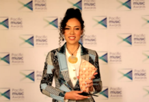 Best Pacific Female Artist and Best Pacific Language award winner Olivia Foa'i