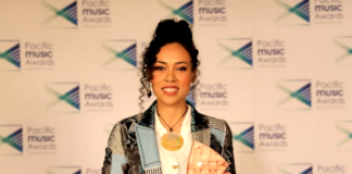 Best Pacific Female Artist and Best Pacific Language award winner Olivia Foa'i