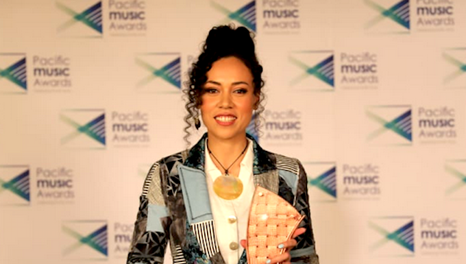 Best Pacific Female Artist and Best Pacific Language award winner Olivia Foa'i