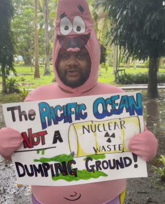 Countdown starts as Japan poised to release first batch of treated nuclear wastewater A Pacific protester against the Fukushima nuclear wastewater discharge plan