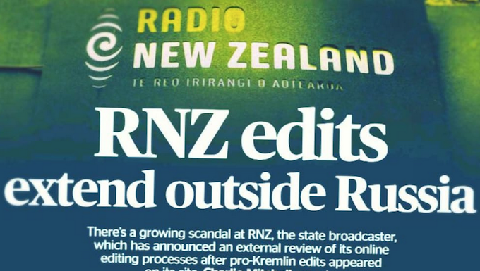 The Press front page RNZ story