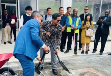 The ground-breaking ceremony for the Indonesian-funded ugrade of the VIP Lounge in Port Vila