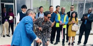 The ground-breaking ceremony for the Indonesian-funded ugrade of the VIP Lounge in Port Vila