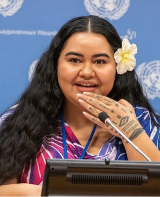 Pacific climate warrior and youth climate justice activist Suluafi Brianna Fruean