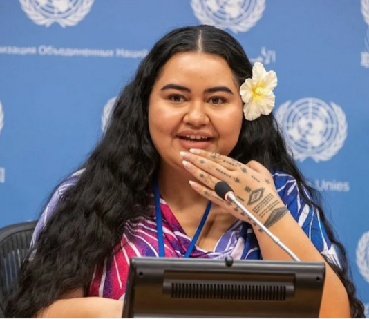 Pacific climate warrior and youth climate justice activist Suluafi Brianna Fruean