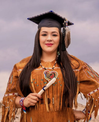 Paiute-speaking First Nations language advocate Christina Dawa Kutsmana Thomas