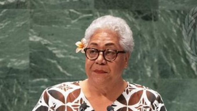 Samoa PM calls on world leaders to ‘leave nationalism behind’ to achieve UN sustainability goals Samoan Prime Minister Fiame Naomi Mata'afa