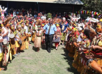 Prime Minister James Marape at Thursday's pre-Independence Day celebration