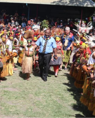 Prime Minister James Marape at Thursday's pre-Independence Day celebration