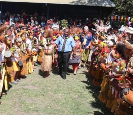 Prime Minister James Marape at Thursday's pre-Independence Day celebration