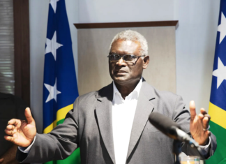 Solomon Islands Prime Minister Manasseh Sogavare