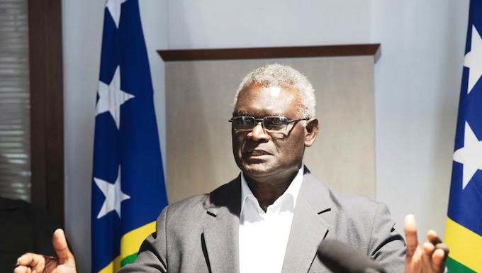 Solomon Islands Prime Minister Manasseh Sogavare