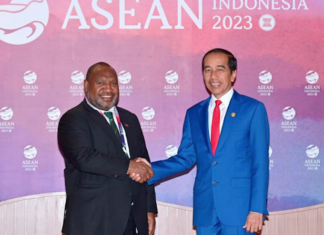 PNG Prime Minister James Marape meets Indonesian President Joko Widodo