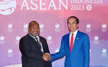 PNG Prime Minister James Marape meets Indonesian President Joko Widodo