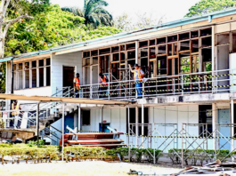 The male dormitory under renovation in UPNG's School of Medicine and Health Science