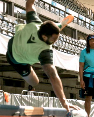 Manu Samoa preparing for their match against World Cup debutants Chile