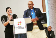 Co-chairs Nina Santos and Father Henry Rogo of the Te Ohu founding assembly last night