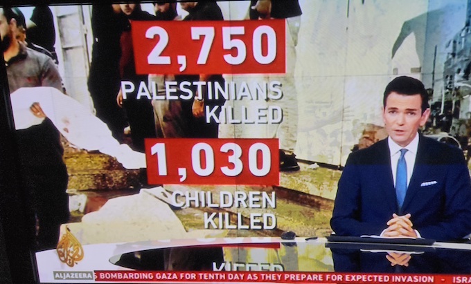 The Gaza civilian casualties keep climbing . . . 2750 Palestinian adults and 1030 children