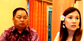 Cary Yan (left) and his associate Gina Zhou