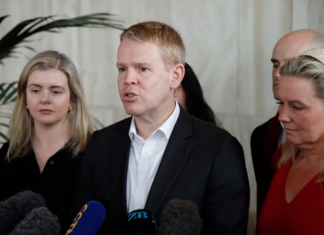 Labour leader Chris Hipkins on the campaign trail