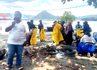 The Cibery Beach clean-up