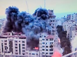 Israeli strikes on Gaza in retaliation to the surprise Hamas attacks