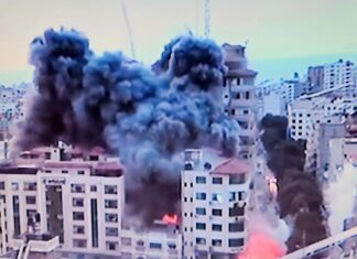 Israeli strikes on Gaza in retaliation to the surprise Hamas attacks