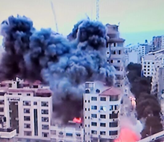 Israeli strikes on Gaza in retaliation to the surprise Hamas attacks