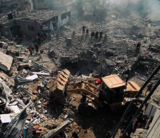 Gaza on Day 7 of the indiscriminate Israeli bombing of civilians by Israel