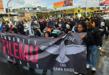 The Savali ole Filemu march on Auckland's Ponsonby Road
