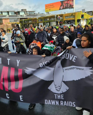 The Savali ole Filemu march on Auckland's Ponsonby Road