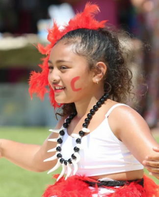 A graceful young Melanesian dancer shares her culture