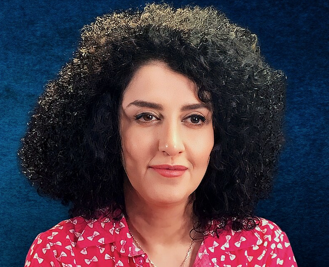 Iranian journalist and Nobel Peace Prize winner Narges Mohammadi