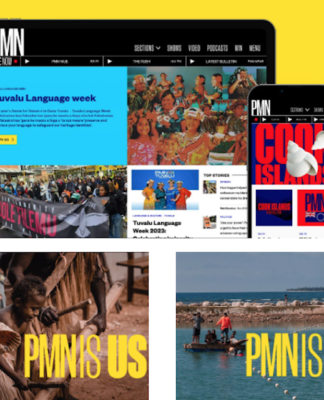 The landing page for the new PMN website