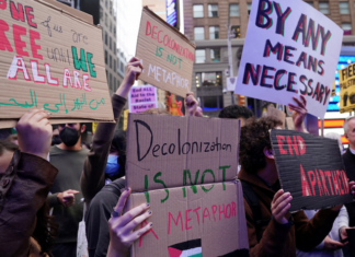 People across the world have taken to the streets to voice their solidarity with Palestinians