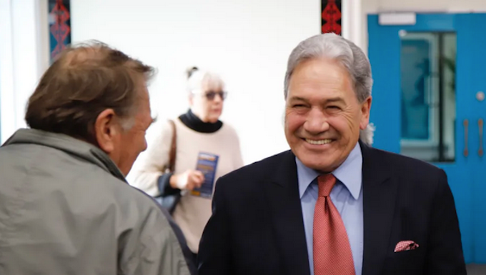 New Zealand First leader Winston Peters