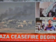 The Gaza truce takes effect after 7 weeks of war