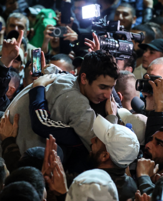 Families from across the West Bank gather in Ramallah for an upcoming prisoner release