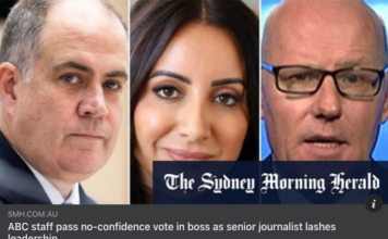 The Sydney Morning Herald's coverage of the Israel bias furore today