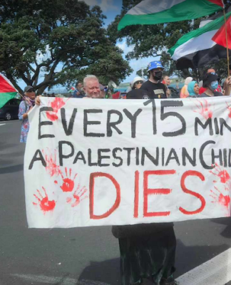 "Every 15 minutes a Palestinian child dies"