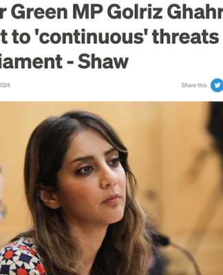 Golriz Ghahraman’s exit from politics shows the toll of online bullying on female MPs Headlines on the "continuous threats" - both violent and sexual - faced by former Green MP Golriz Ghahraman