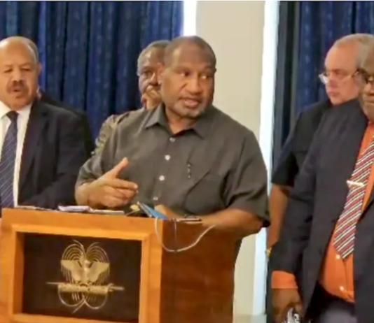 PNG Prime Minister James Marape