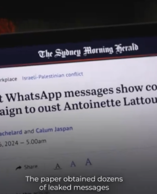 Cancelling the journalist: Furore over ABC’s coverage of Israel war on Gaza Leaked messages from a WhatsApp group called "Lawyers for Israel"