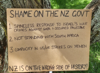 "Shame on the NZ govt"